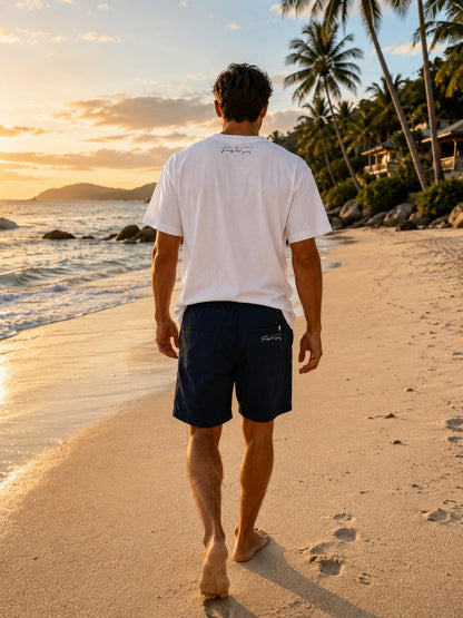 T-Shirt – Timeless Tropical Style 🇫🇷Frenchy Koh Samui Premium Pocket