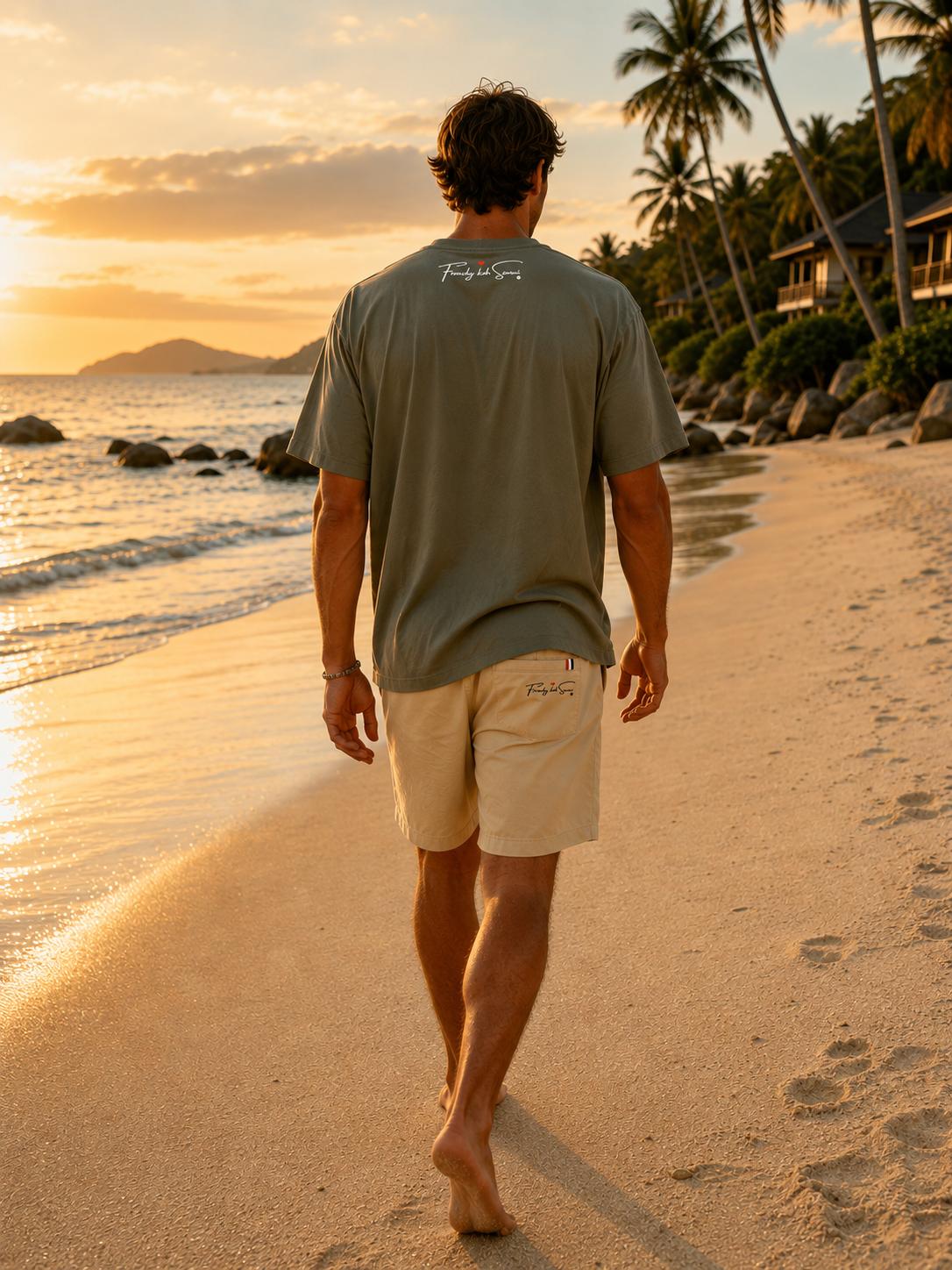 T-Shirt – Timeless Tropical Style 🇫🇷Frenchy Koh Samui Premium Pocket