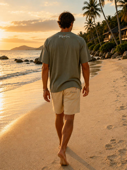 T-Shirt – Timeless Tropical Style 🇫🇷Frenchy Koh Samui Premium Pocket